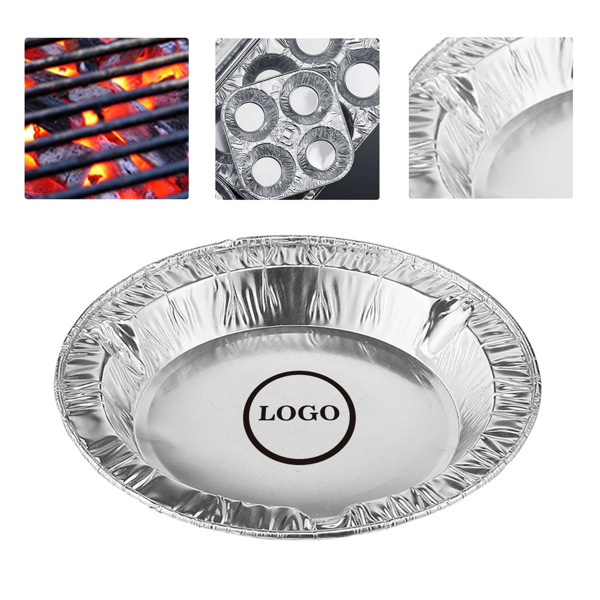 MOQ10000 Custom Disposable Aluminum Foil Ashtray 1