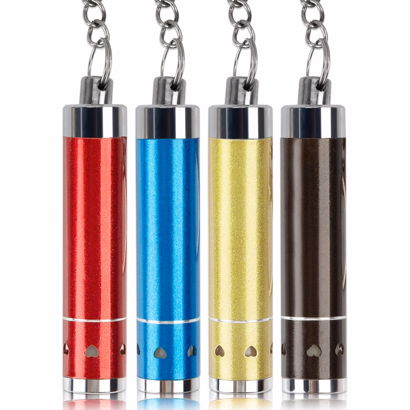 Portable Aluminum Alloy Mini Led Flashlight Keychain