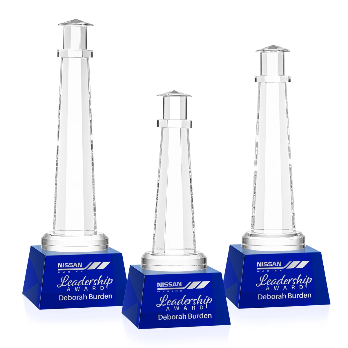 Lighthouse Award on Robson Base - Blue 1
