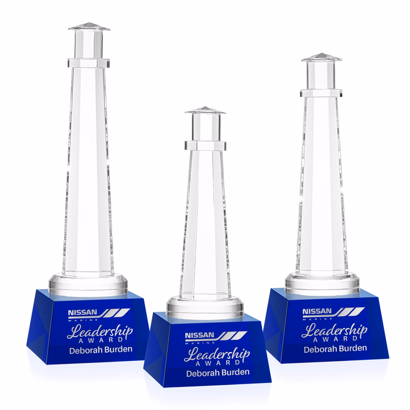 Lighthouse Award on Robson Base - Blue
