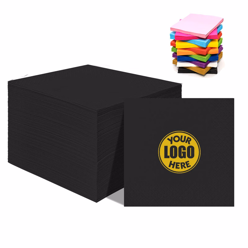 Custom 3-Ply Disposable Beverage Napkins