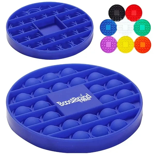 Custom Silicone Pop Bubble Fidget Toy 6.5 Round — Stress Relief & Wellness 1