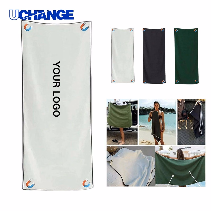 Quick Dry Outdoor Bath Towel with Magnetic Design for Travel