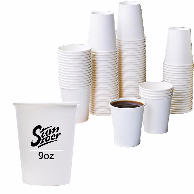 9oz Single-use Paper Cup MOQ 100