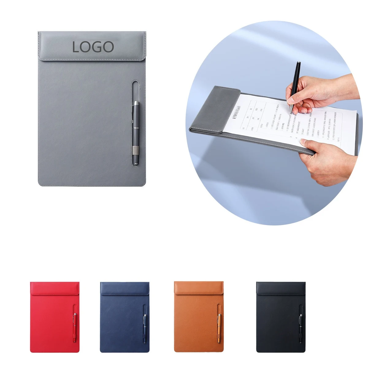 Magnetic PU Leather Clipboard – A4 Writing Pad 1