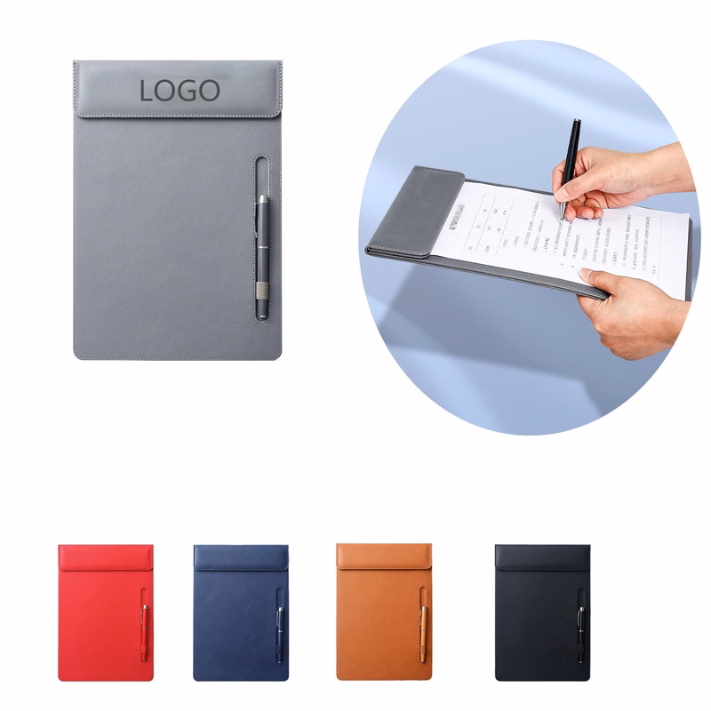 Magnetic PU Leather Clipboard – A4 Writing Pad
