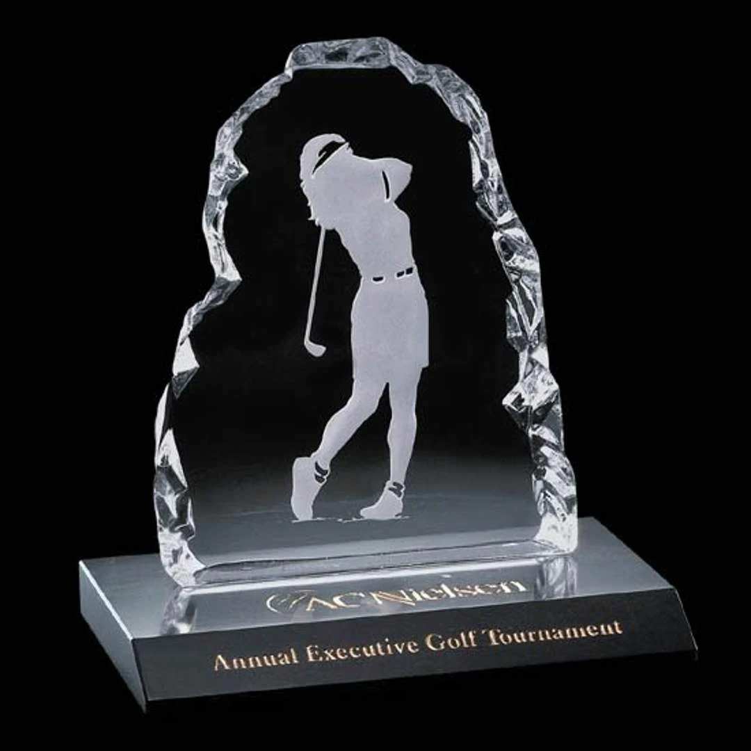 Golfer Iceberg Award on Marble -Female 1