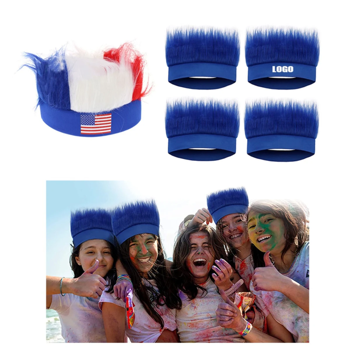 Custom Crazy Fan Wig 1