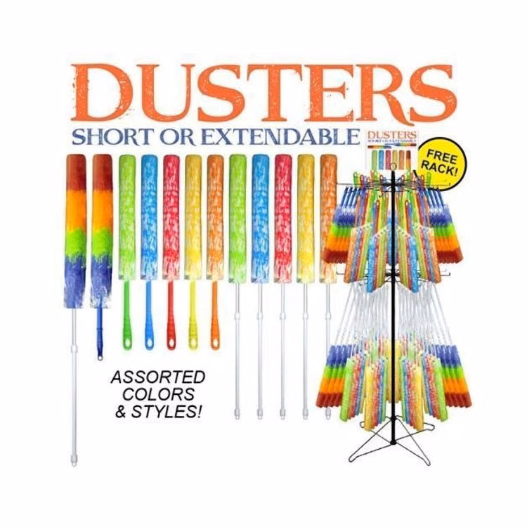 Extendable Dusters - Assorted Colors Floor Display
