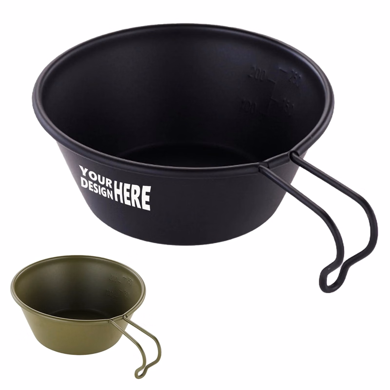 Non-Stick Coated 304 Stainless Steel 10oz Camping Bowl