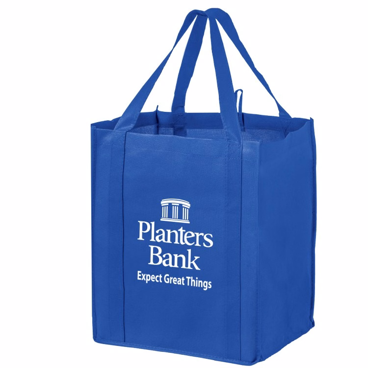 Non-woven Grocery/Wine Combo Tote