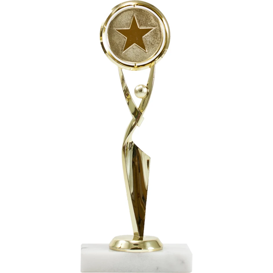 Modern Achievement Figure With Spinning Mylar Holder Trophy 1