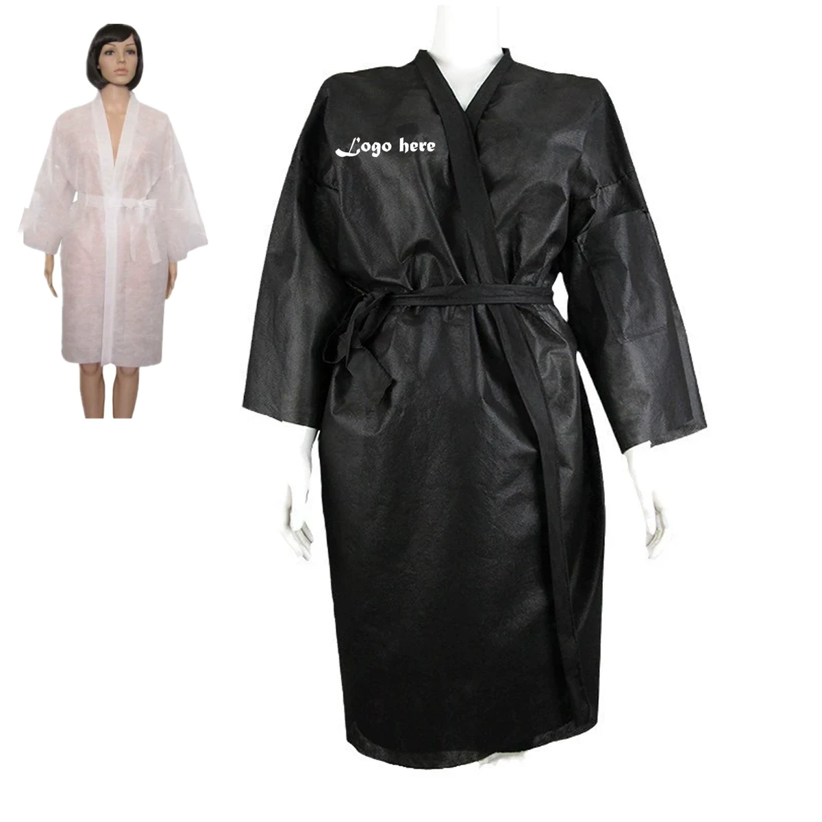 Spa Disposable Non-woven Robe Bathrobe 1