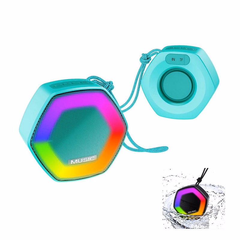 Hexagon Wireless Speaker with LED Light (direct import)