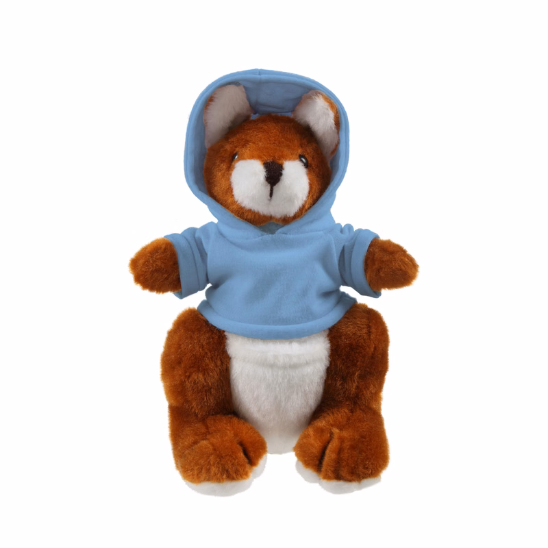 Soft Plush Sitting Kangaroo with Hoodie