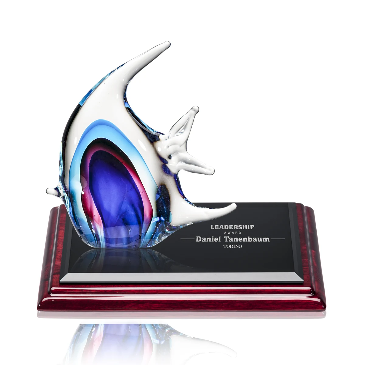 Neptune Fish Award on Rosewood Base 1