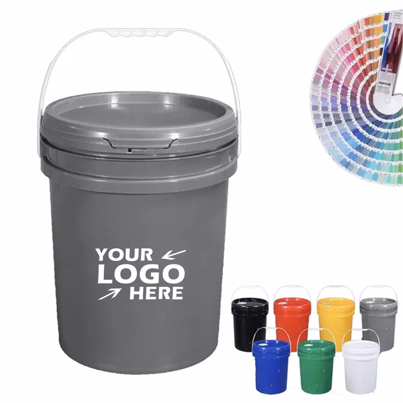 5 Gallon Plastic Bucket With Handle and Lid
