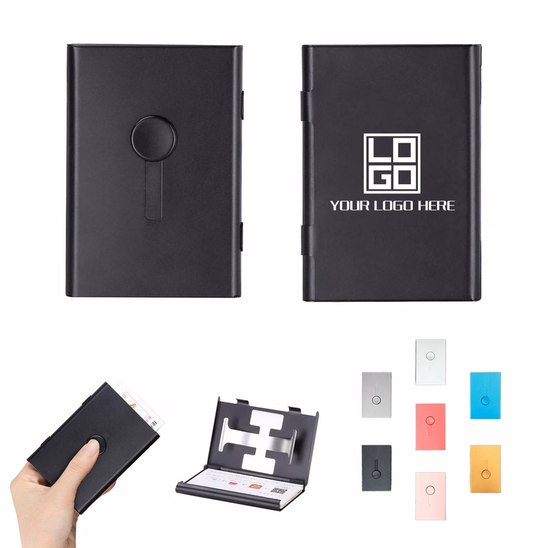 Hand Pushed Slide Out Business Card Holder