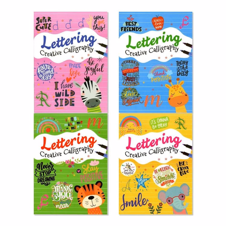 Lettering Books - Assorted Colors
