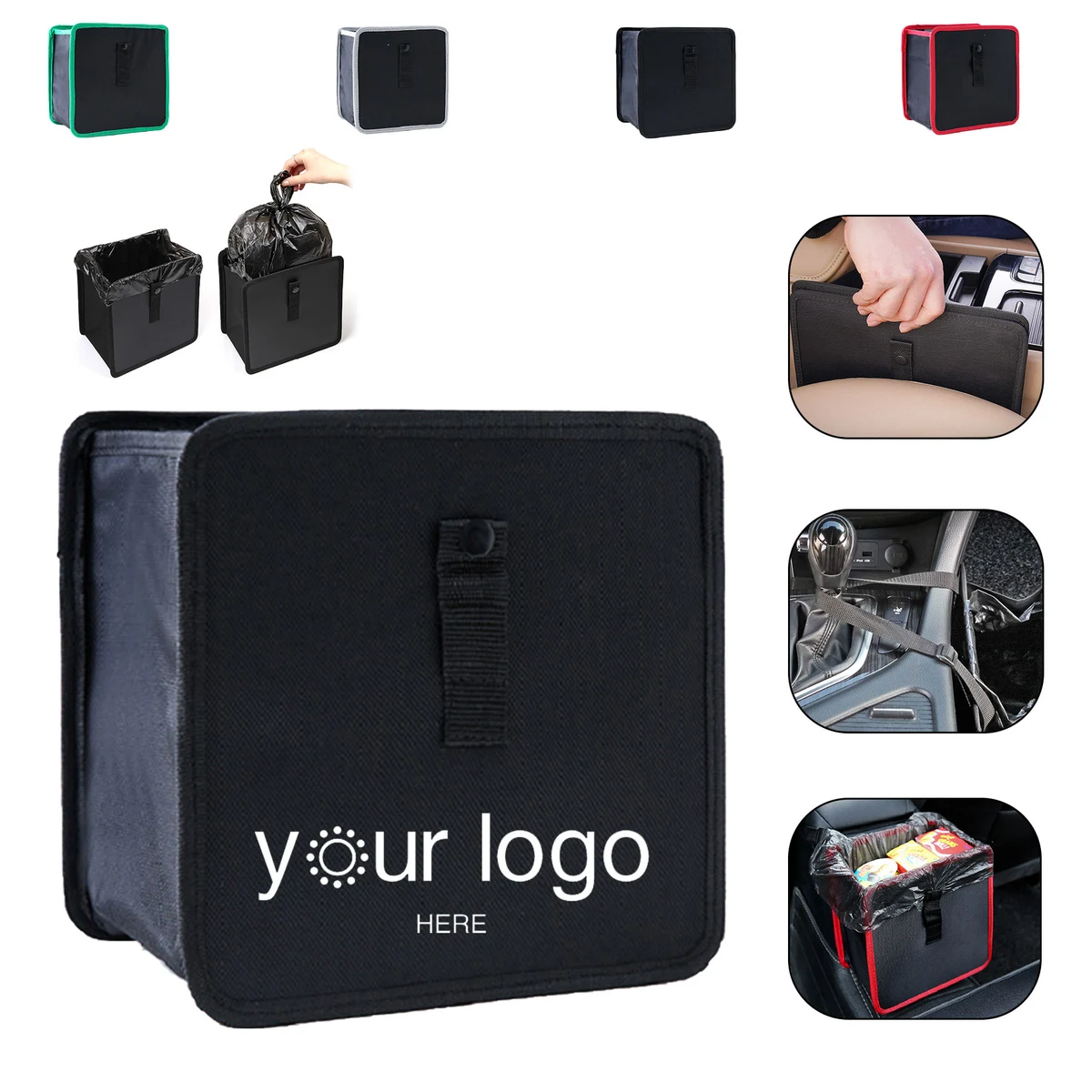 Car Trash Bag Foldable Hanging 1
