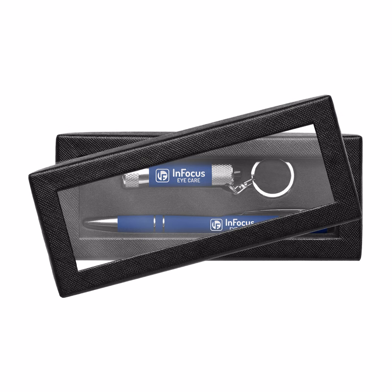 Vector Pen with Flashlight Window Gift Box Set