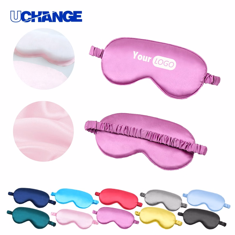 Faux Silk Eye Mask MOQ 50 for Soft Sleep and Travel