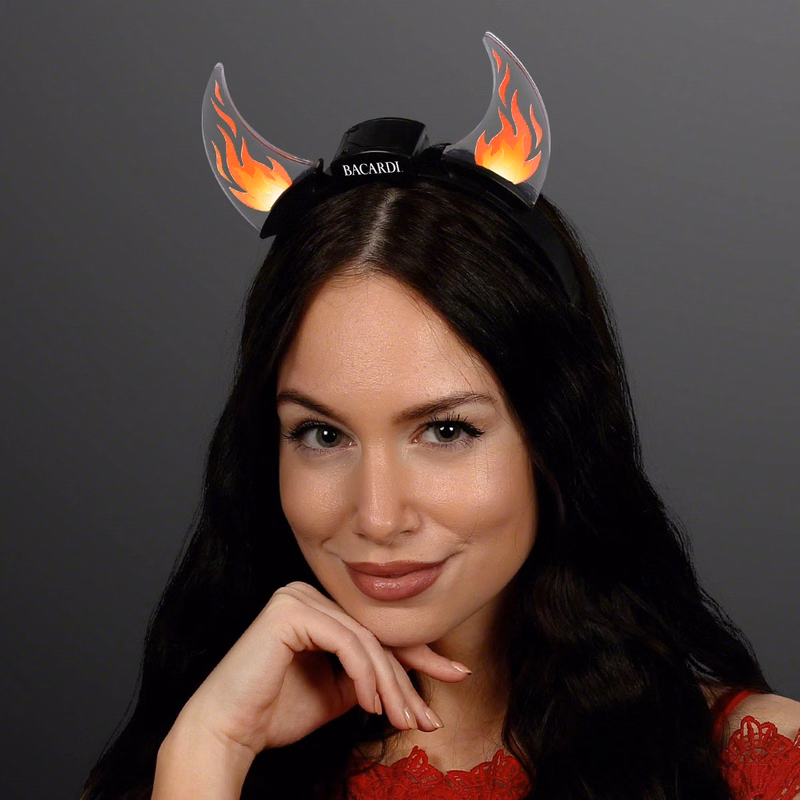 Dancing Flames Light Up Devil Horn Headband