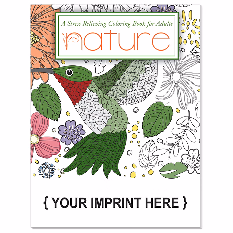 ADULT COLORING BOOK - Nature Stress Relieving Coloring Book for Adults