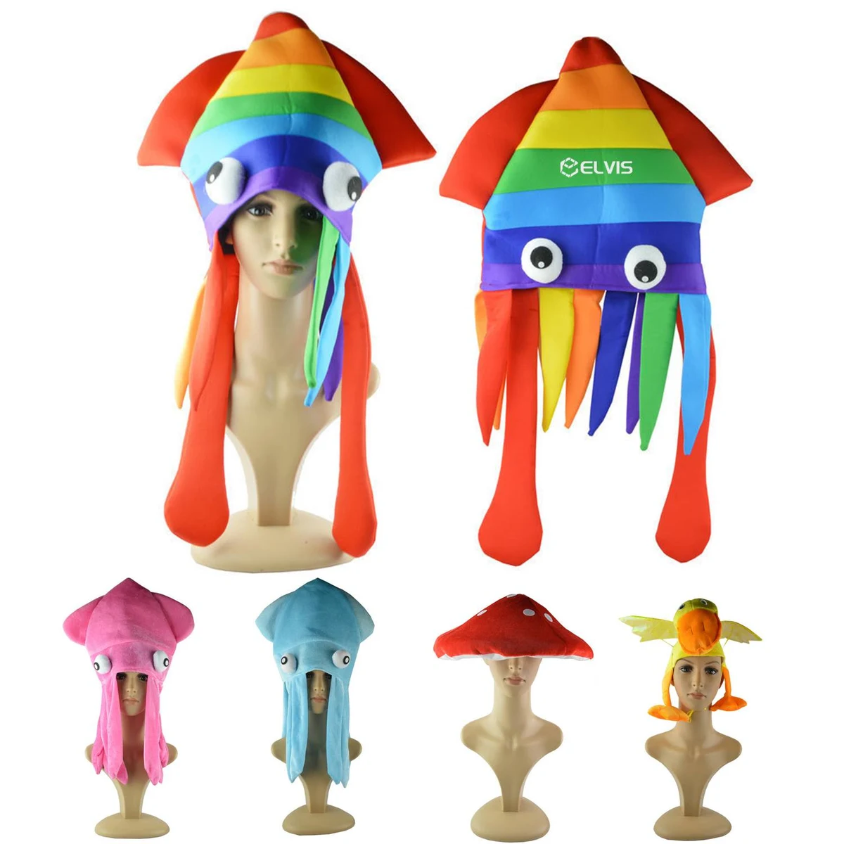 Cartoon Octopus Hat Head Cover 1