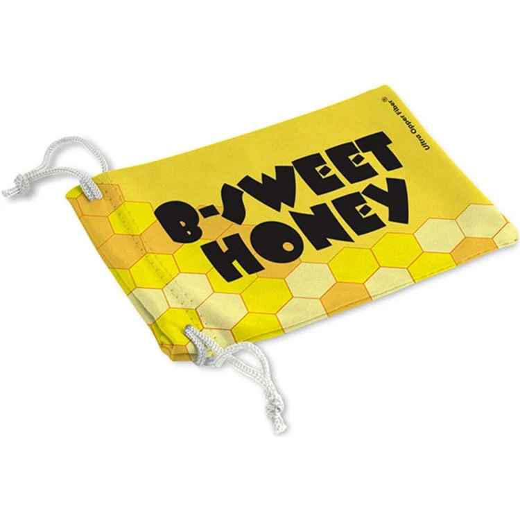 Ultra Opper Fiber Drawstring Bag w/Full-Color Full Bleed Print (3.5"x 5") 1