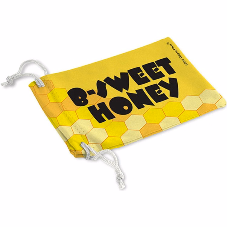 Ultra Opper Fiber Drawstring Bag w/Full-Color Full Bleed Print (3.5"x 5")