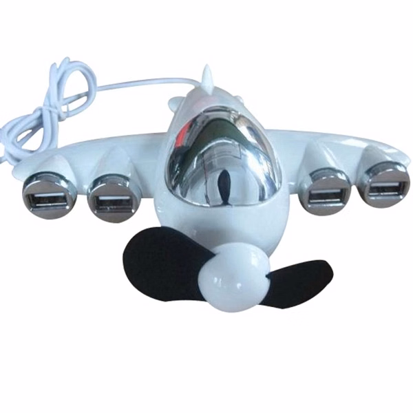 Airplane USB 4 Port Hub Adapter