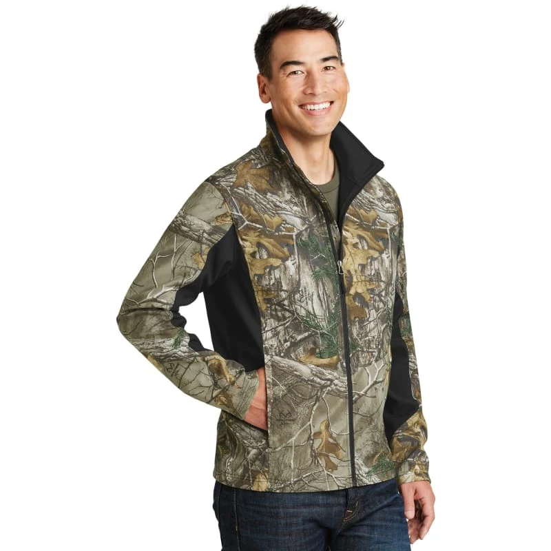 Port Authority Camouflage Colorblock Soft Shell. 1