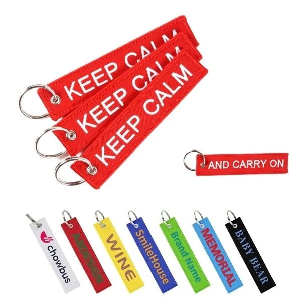 Embroidered Flight Keytag 1