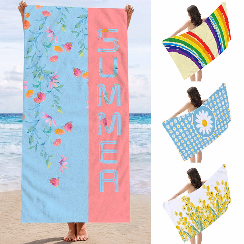 Microfiber Beach Towel- Full Color- 2 Side