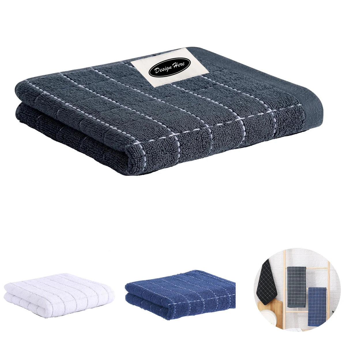 100% Cotton Kitchen Towels Soft and Super Absorbent Dish Towels 1