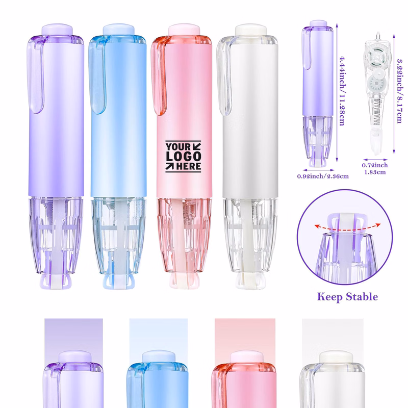 Aesthetic Instant Correction School Office Supply Quick Dry Refillable Retractable White Out Tape