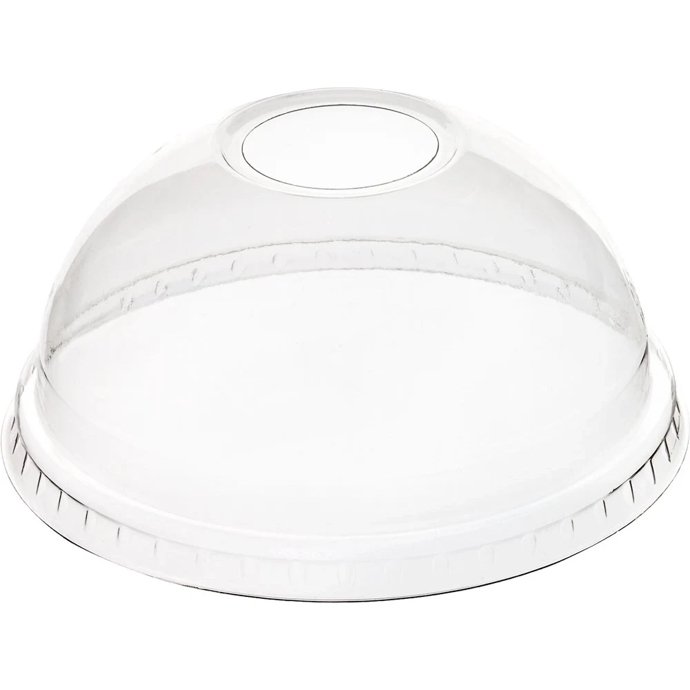 Clear Domed Lid with 1" Hole at Top 1