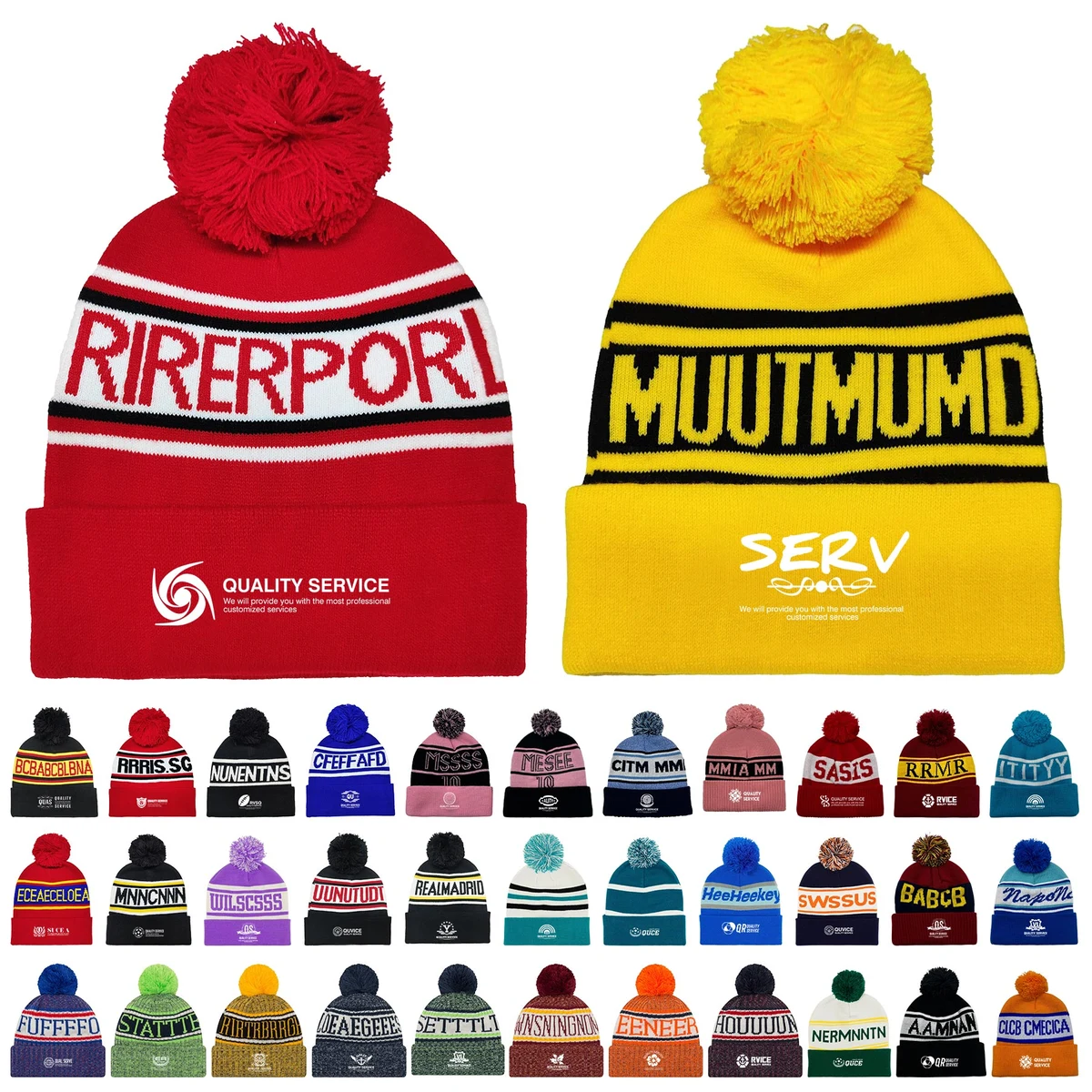 Knitted Acrylic Hat 1