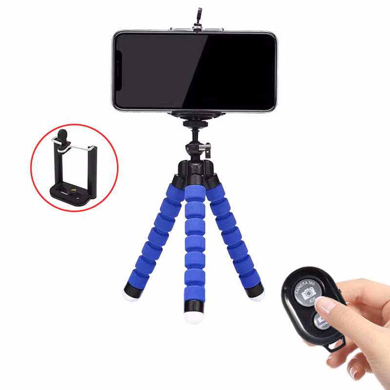 Phone Tripod with Holder and Wireless Remote
