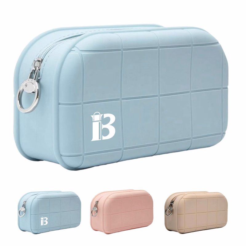 Waterproof Silicone Makeup Bag w/ Zipper