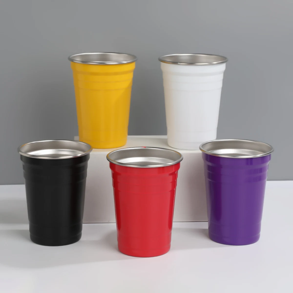 16 Oz Stainless Steel Party Cup 1