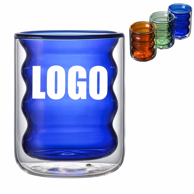 200ml 6.7oz Glass Tea Coffee Mug & Office Drink Gift Cup