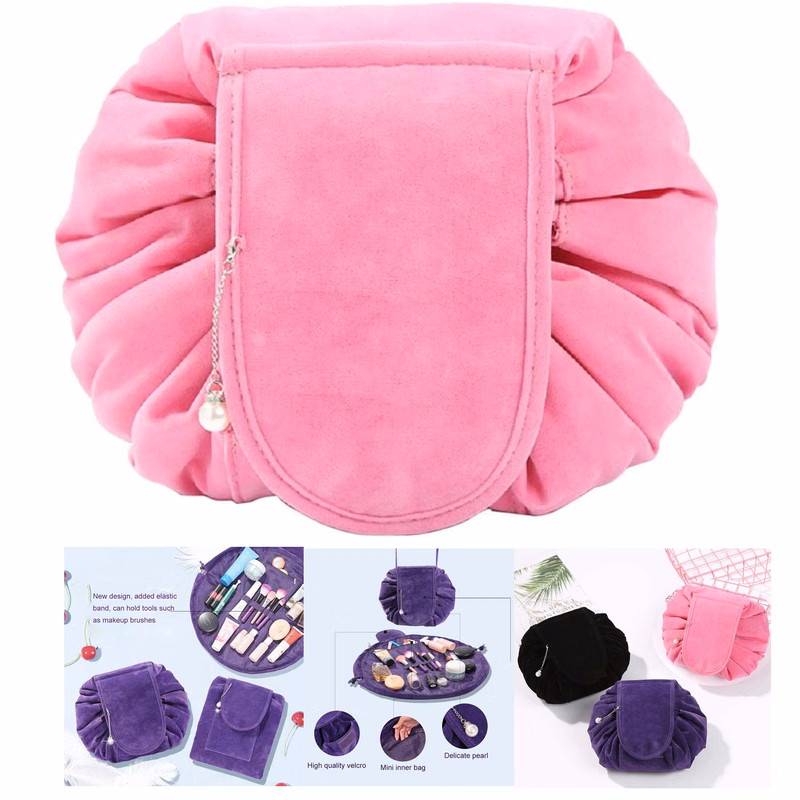 Velvet Drawstring Makeup Bag