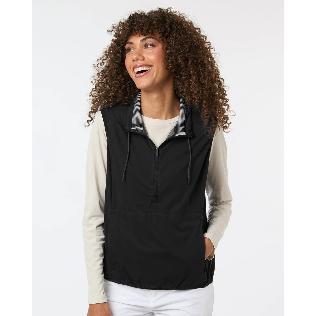 Women's Network Lightweight Quarter-Zip Vest - NE76W 1