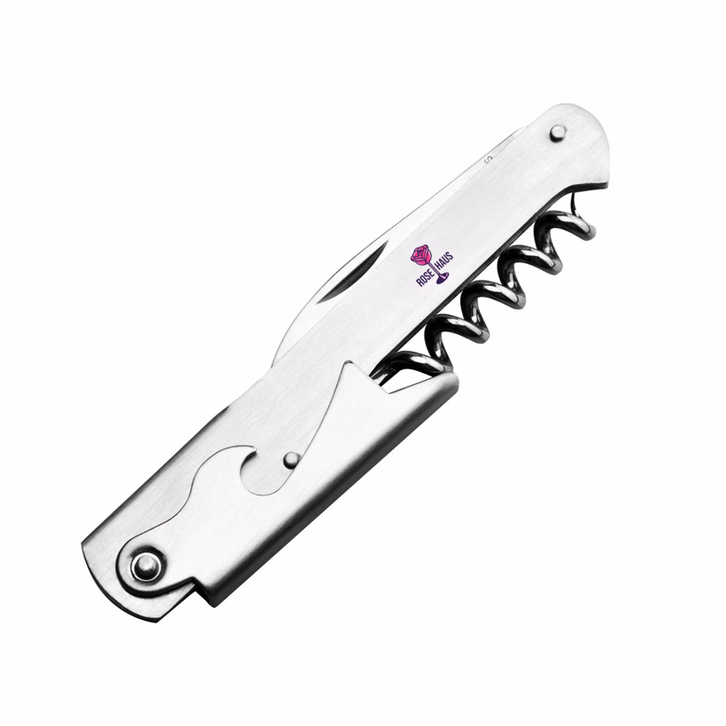Stainless Steel Wine Opener (Full Color Imprint)