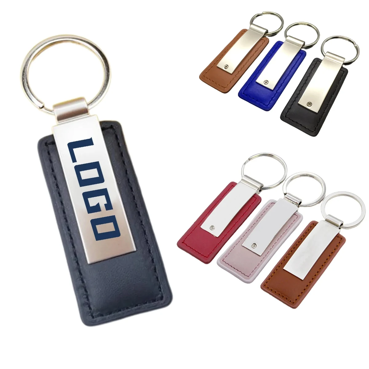 Custom Pu Leather Metal Key Chain 1