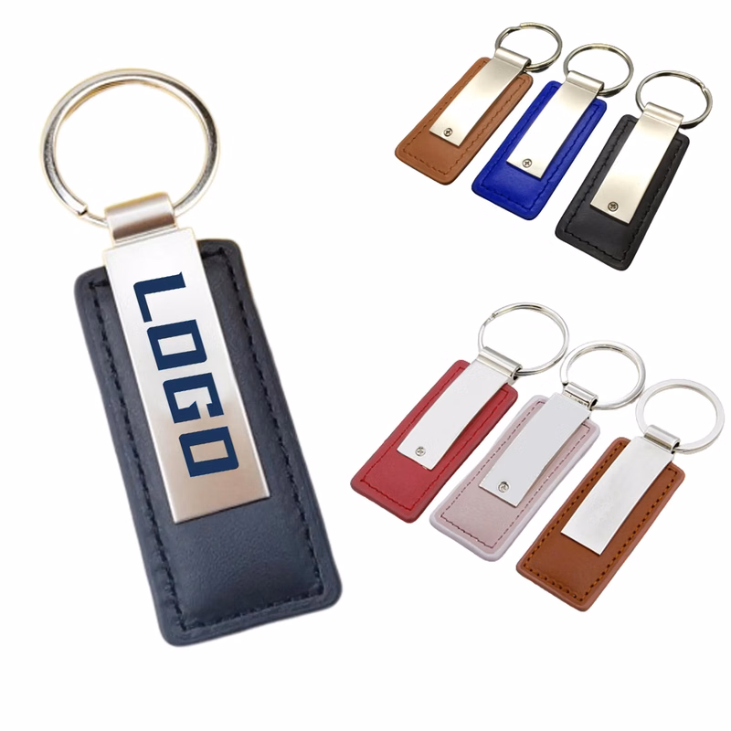 Custom Pu Leather Metal Key Chain