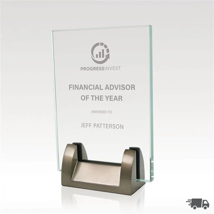 Jade Glass Desk Award 1