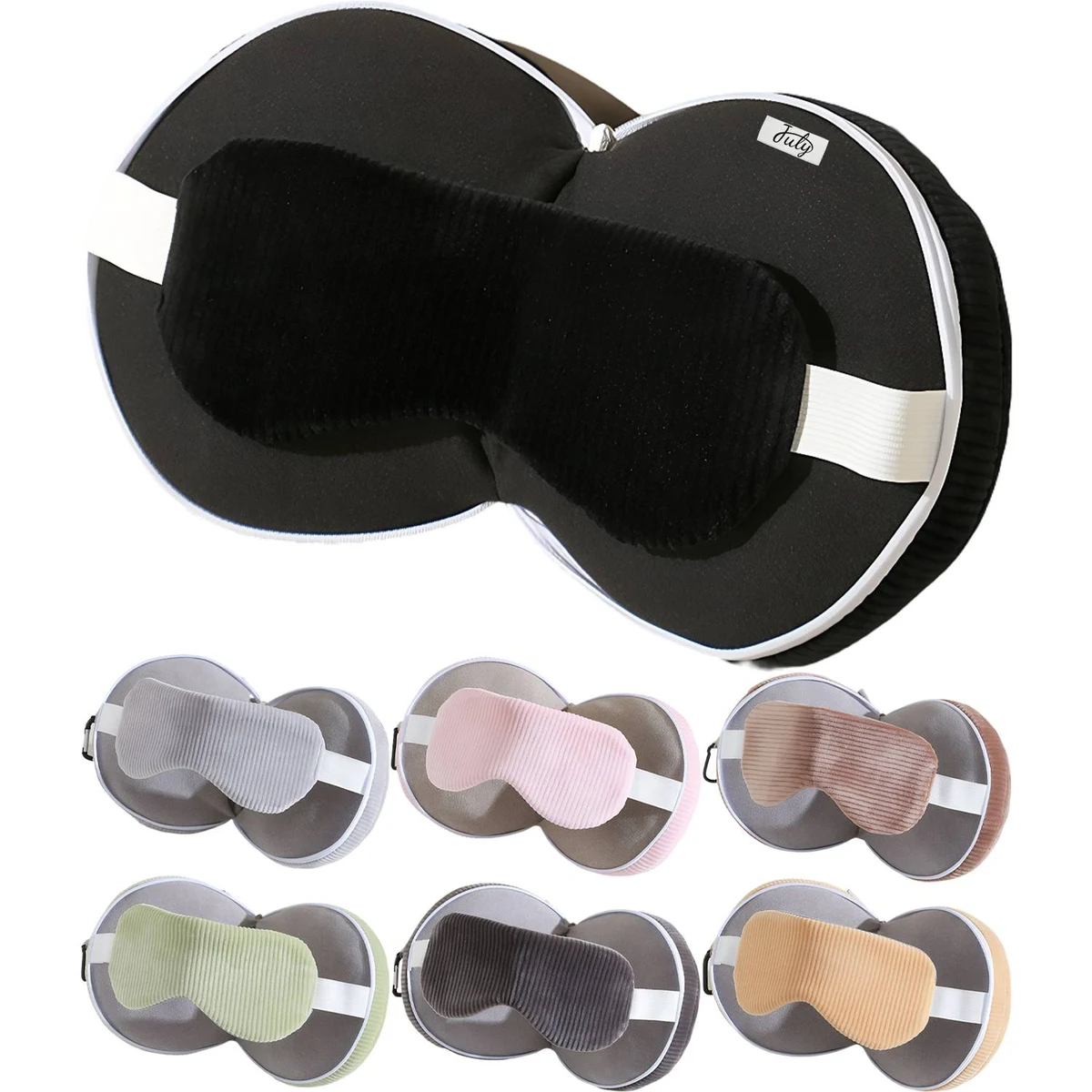 2 in 1 Memory Foam Travel Pillow Eye Mask 1
